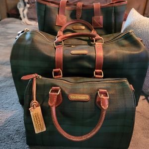 Vtg Polo Ralph lauren black watch tartan plaid set